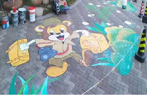 水富夏季画地面彩绘会遇到的问题