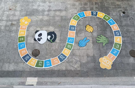 水富地面游戏彩绘