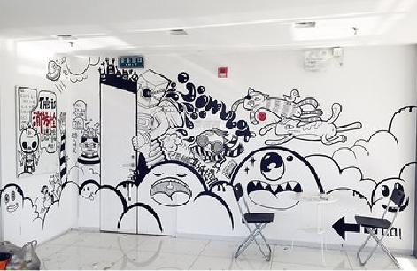 水富手绘墙并非传统涂鸦。